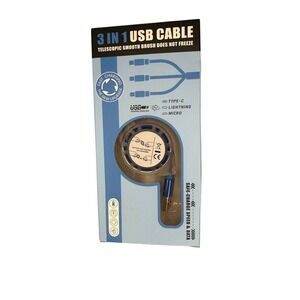 3 in 1‎ usb cable telescopic TYPE C, LTN , MICRO NEW